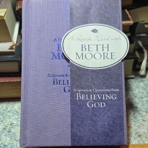 Purple 'A Quick Word with Beth Moore' Book